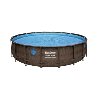 Piscine Tubulaire Ronde Bestway Swim Vista II 549x122 Bois