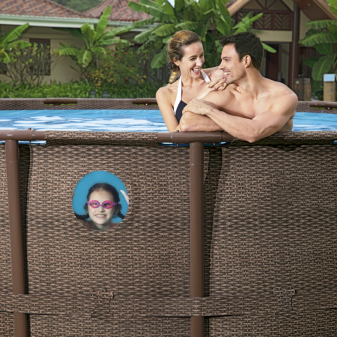 Piscine Tubulaire Ronde Bestway Swim Vista II 549x122 Bois