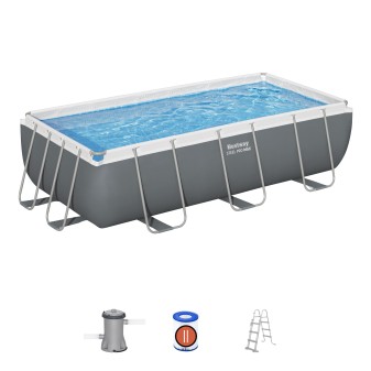 Piscine hors sol rectangle Power Steel 404x201x100 cm Piscine hors sol rectangle Power Steel 404x201x100 cm