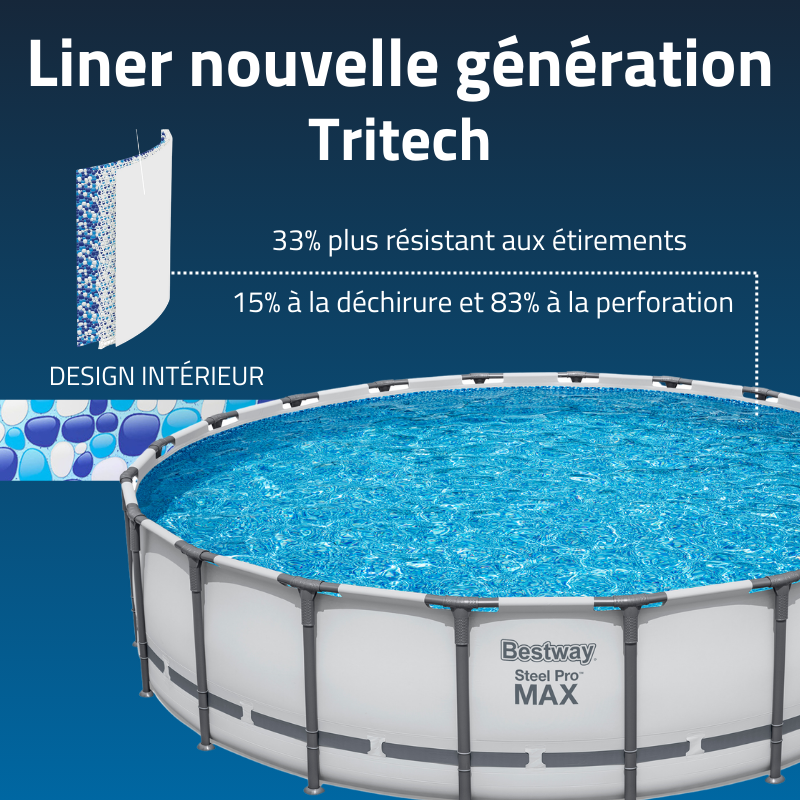 Piscine Tubulaire Ronde Bestway Steel Pro Max 610x132 Grise Piscine Tubulaire Ronde Bestway Steel Pro Max 610x132 Grise