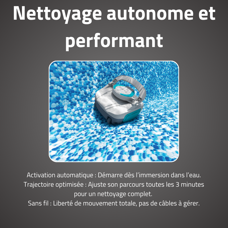 Robot piscine Quartz - fond plat - 10 m² max