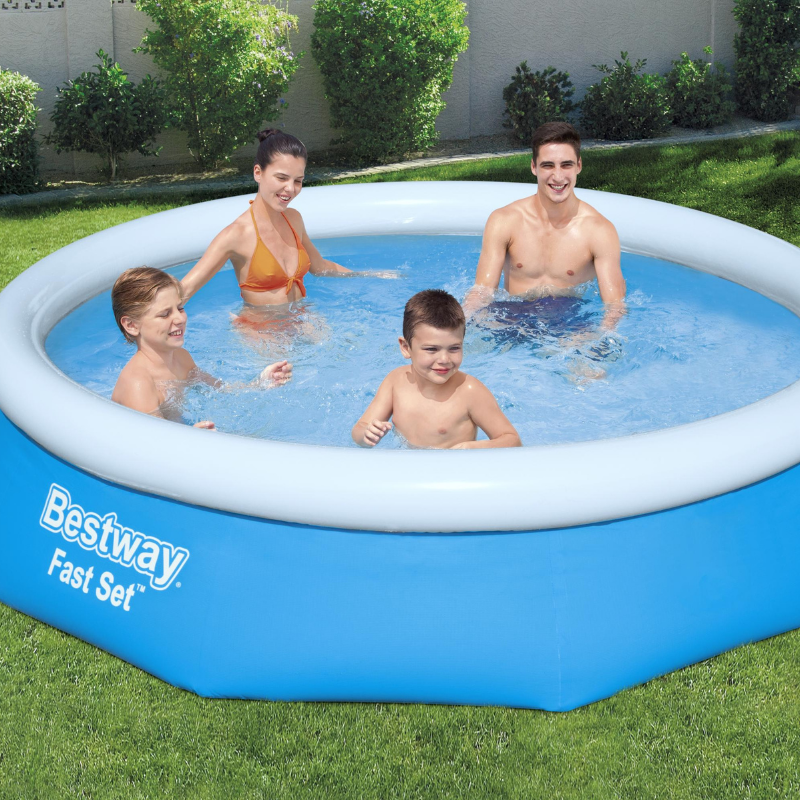 Piscine Gonflable Ronde Bestway Fast Set 305x76 Bleue