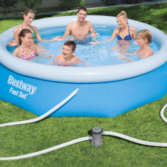 Piscine Gonflable Ronde Bestway Fast Set 305x76 Bleue