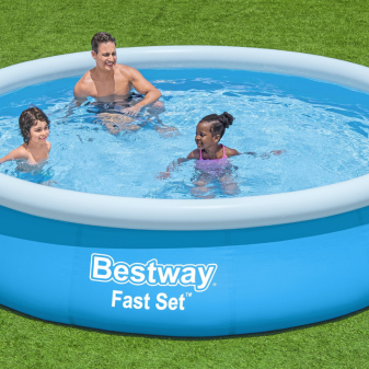 Piscine gonflable ronde Bestway Fast Set 366 x 76 cm bleu