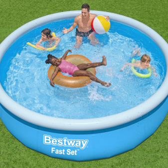 Piscine Gonflable Ronde Bestway Fast Set 366x76 Bleue