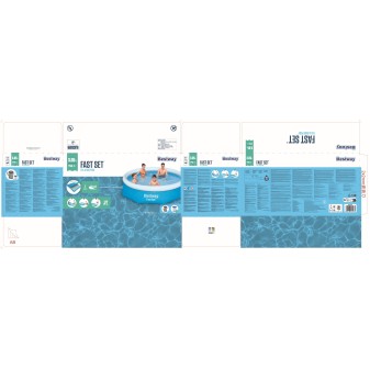 Piscine autoportante ronde Fast Set 305 x 76 cm avec filtration