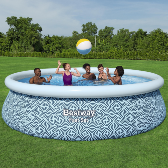 Piscine Gonflable Ronde Bestway Fast Set 396x84 Bleue