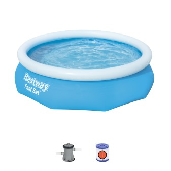 Piscine autoportante ronde Fast Set 305 x 76 cm avec filtration