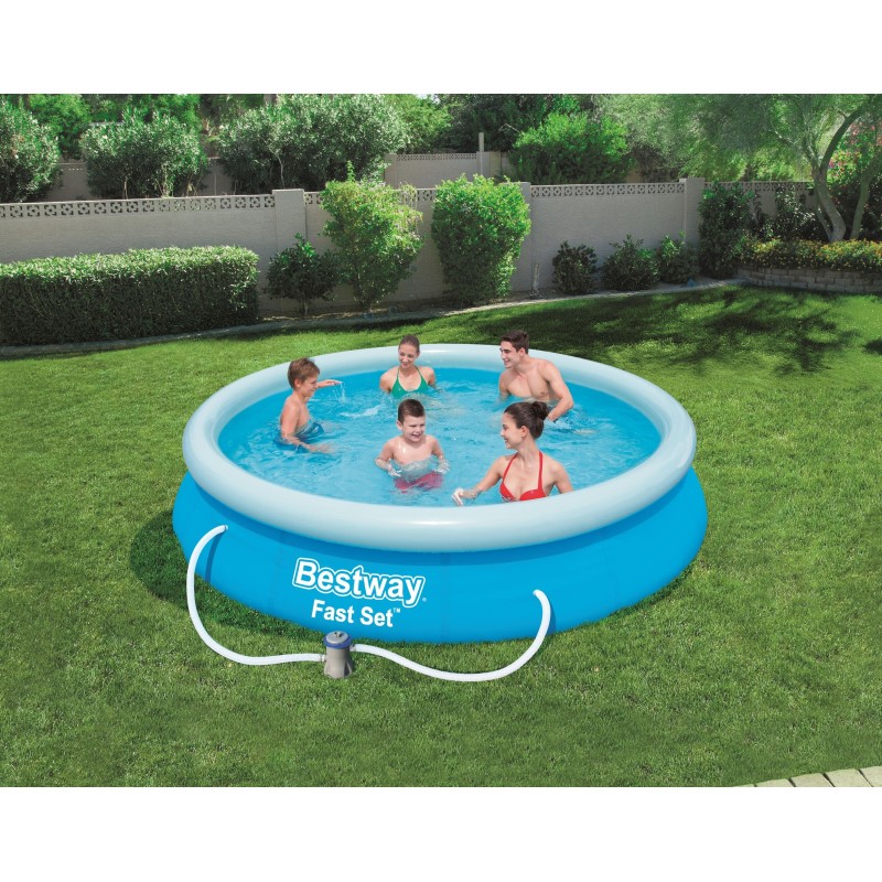 Piscine autoportante ronde Fast Set 366 x 76 cm avec filtration