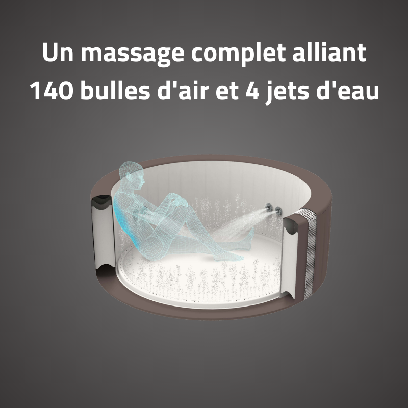 Spa gonflable rond Lay-Z-Spa Dominica HydroJet 4-6 personnes WIFI Bestway