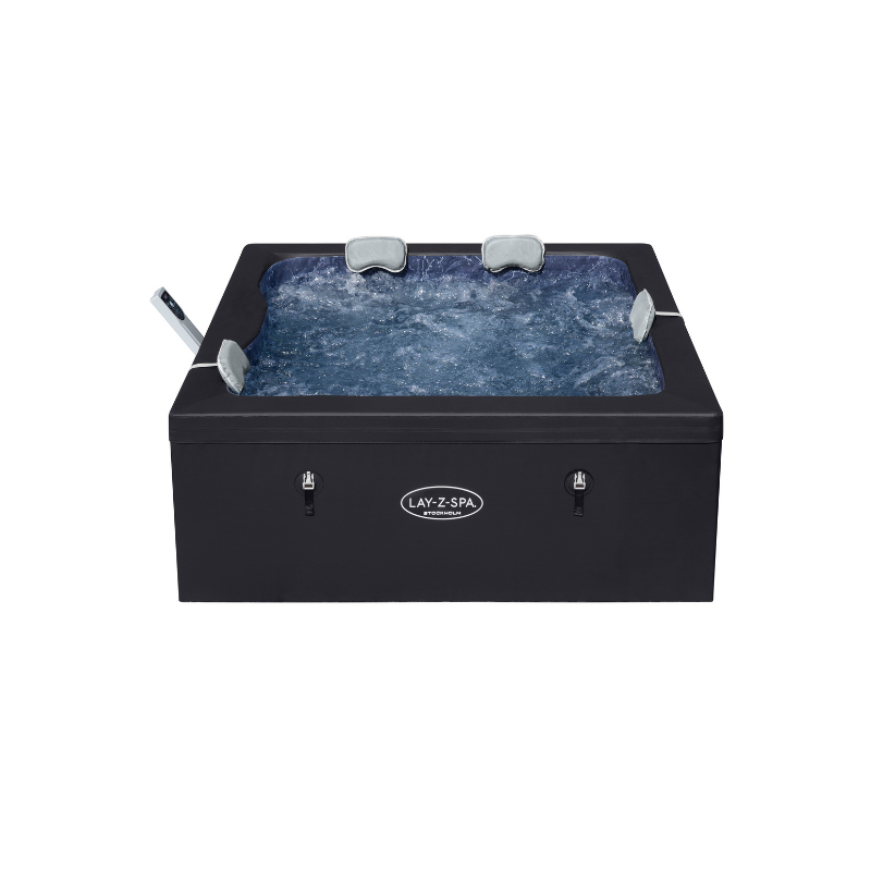 Spa semi-rigide carré Lay-Z-Spa Stockholm AirJet 4-6 personnes WIFI Bestway Spa semi-rigide carré Lay-Z-Spa Stockholm AirJet 4-6 personnes WIFI Bestway