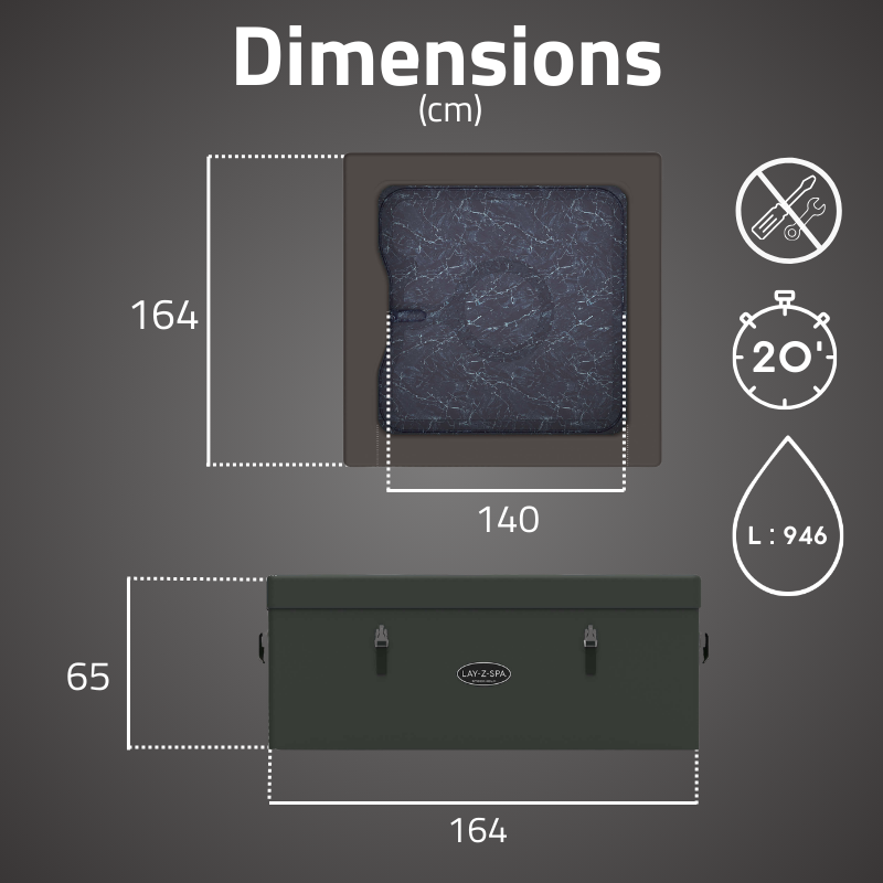 Spa semi-rigide carré Lay-Z-Spa Stockholm AirJet 4-6 personnes WIFI Bestway Spa semi-rigide carré Lay-Z-Spa Stockholm AirJet 4-6 personnes WIFI Bestway