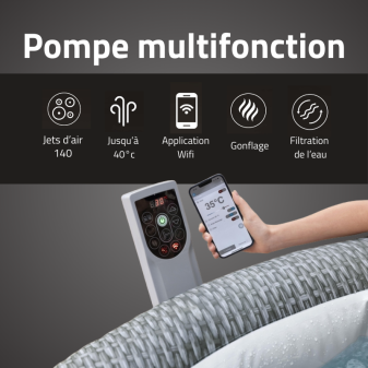 Spa gonflable rond Lay-Z-Spa Bali Smart AirJet 4-6 personnes WIFI Bestway