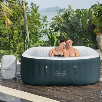 Spa gonflable carré Lay-Z-Spa Ibiza AirJet EnergySense 4-6 personnes