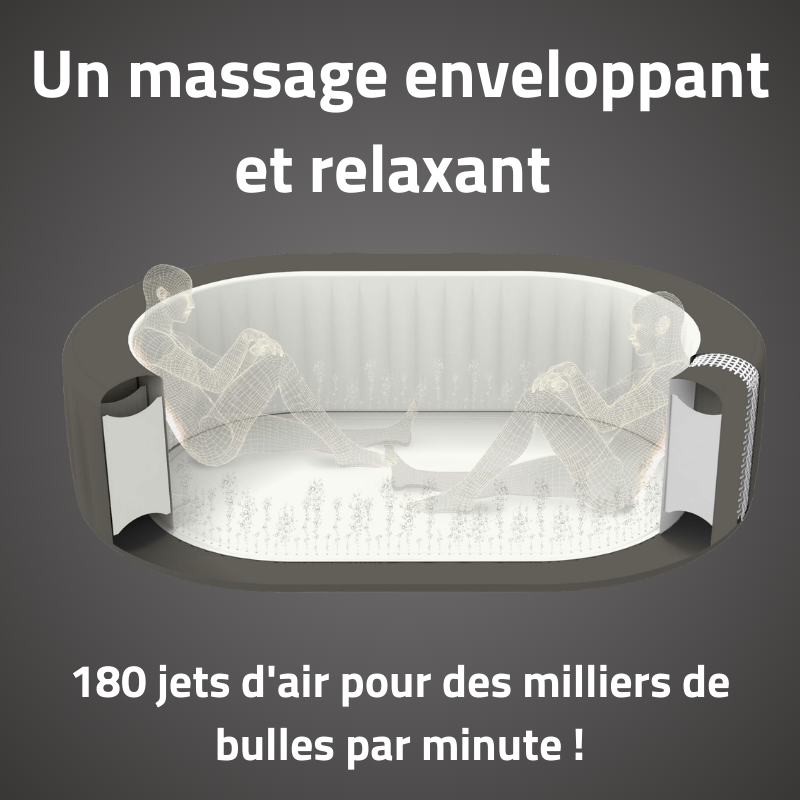 Spa gonflable ovale Lay-Z-Spa Mauritius AirJet 5-7 personnes WIFI Bestway