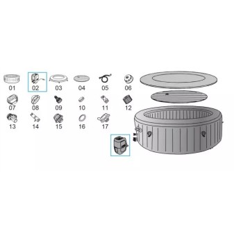 Pompe de filtration pour spa Lay-Z Spa™ AirJet™ Bestway® - avec wifi