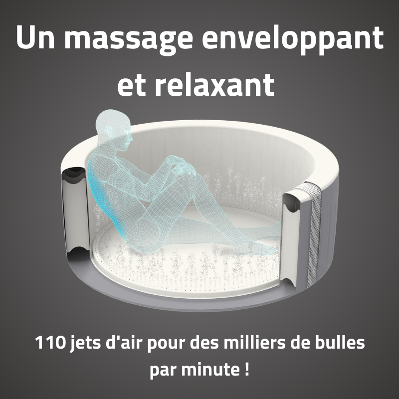 Spa gonflable rond 3 places Lay-Z-Spa St Lucia Airjet