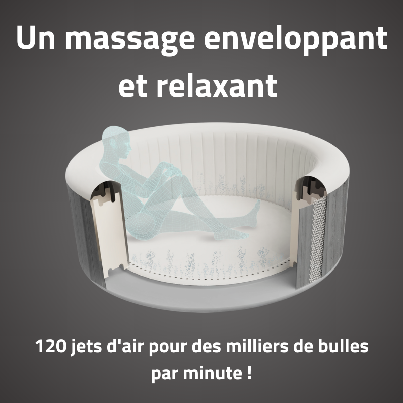 Spa gonflable rond Lay-Z-Spa Fiji Airjet 2-4 personnes