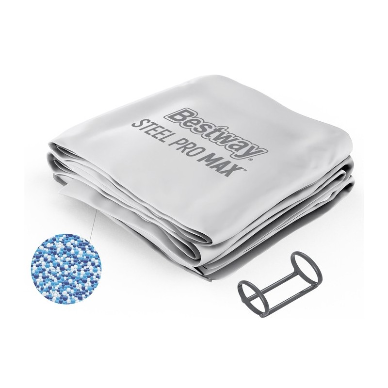 Liner pour piscine Steel Pro MAX ronde avec anneau plastique - 549 x 122 cm