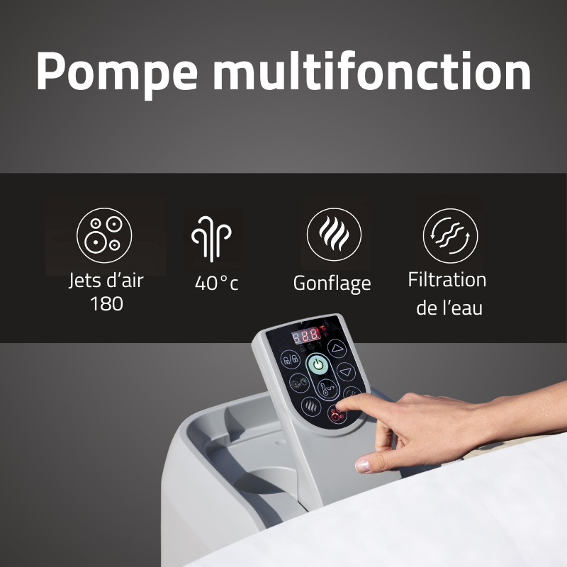 Spa gonflable rond Lay-Z-Spa Hollywood Airjet  4-6 personnes