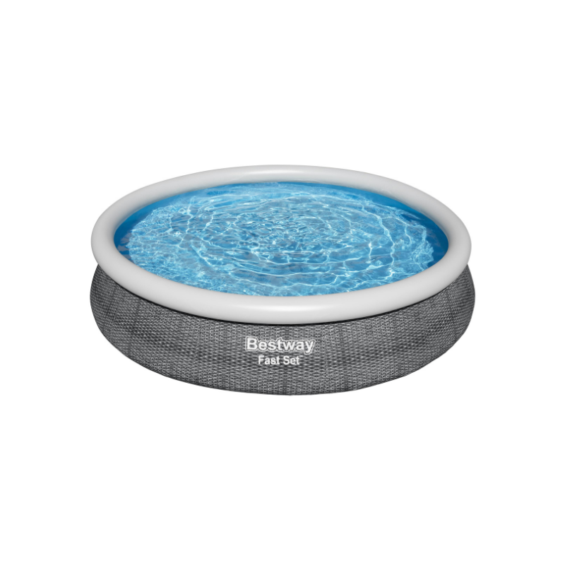 Piscine Gonflable Ronde Bestway Fast Set 366x76 Rotin