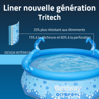 Piscine Gonflable Ronde Bestway Fast Set OctoPool 274x76