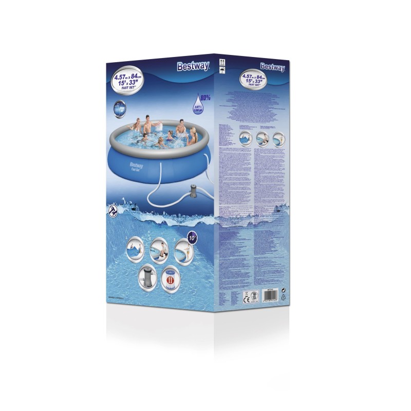 Piscine autoportante Fast Set 457 x 84 cm bleue
