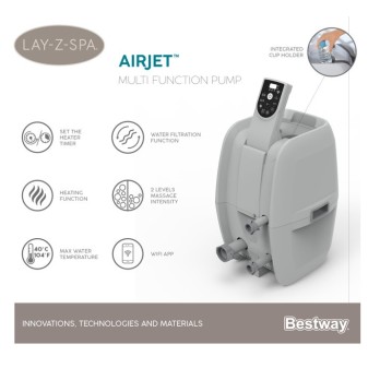 Pompe de filtration pour spa Lay-Z Spa™ AirJet™ Bestway® - avec wifi