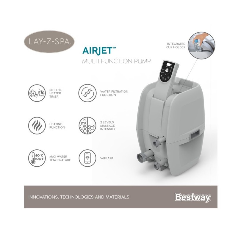 Pompe de filtration pour spa Lay-Z Spa™ AirJet™ Bestway® - avec wifi