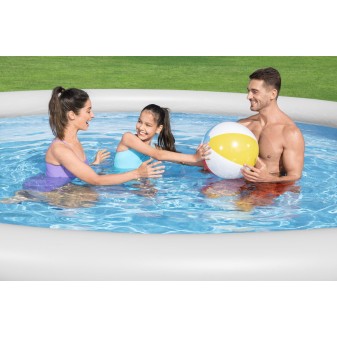 Piscine autoportante Fast Set ronde rotin 457 x 84 cm avec filtre