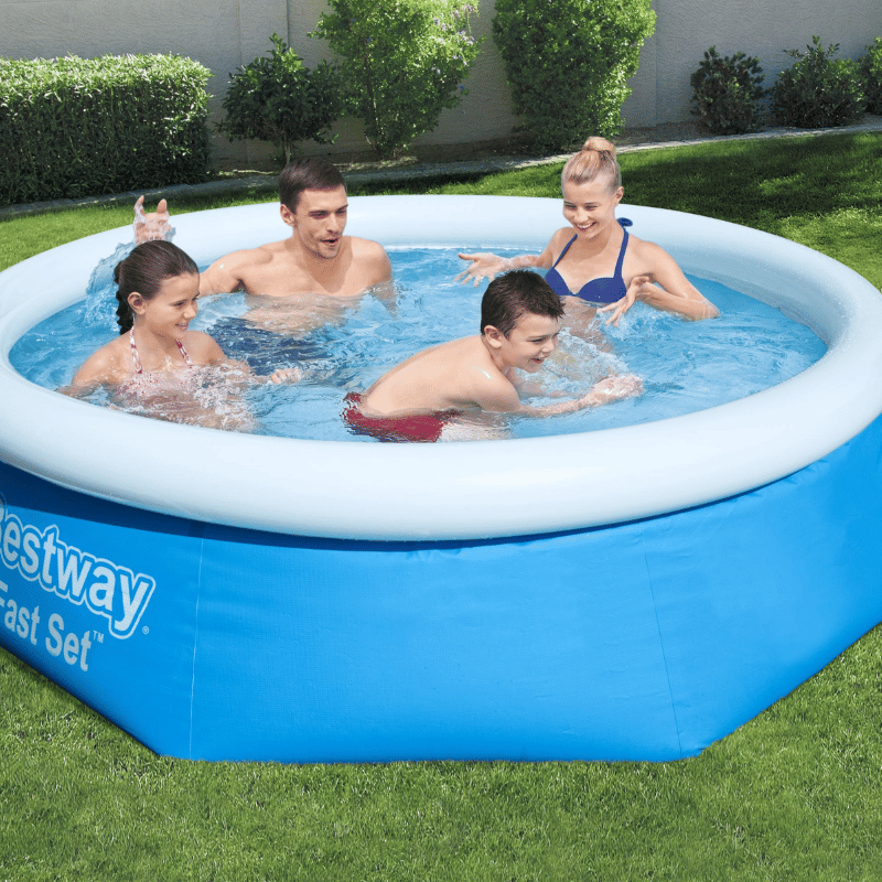 Piscine Gonflable Ronde Bestway Fast Set 244x66 Bleue