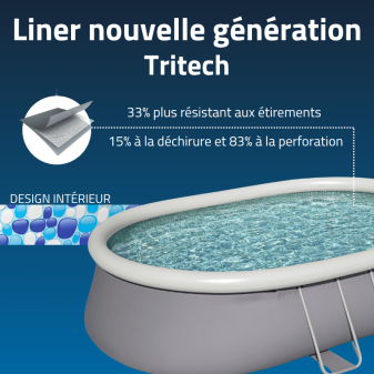 Piscine Gonflable Ovale Bestway Fast Set 549x366 Grise Piscine Gonflable Ovale Bestway Fast Set 549x366 Grise