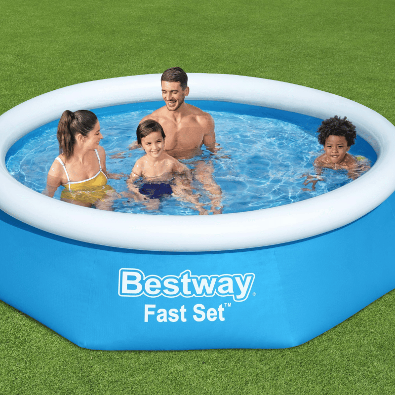 Piscine Gonflable Ronde Bestway Fast Set 244x61 Bleue