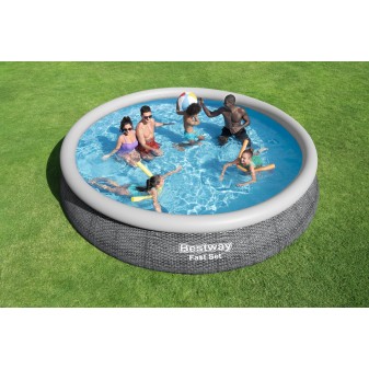 Piscine autoportante Fast Set ronde rotin 457 x 84 cm avec filtre