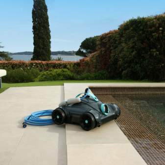 Robot piscine électrique Moly - nettoie fond plat et pentes - 28m² max