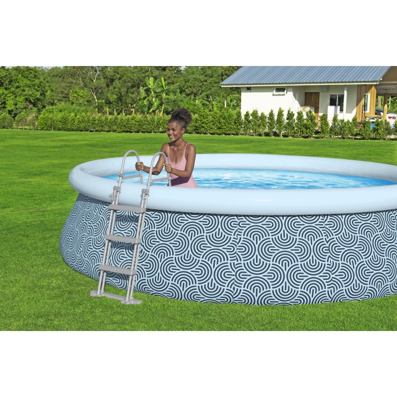 Piscine autoportante ronde 457 x 107 cm Fast Set décor géométrique