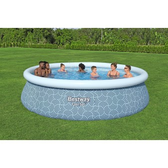 Piscine autoportante ronde 457 x 107 cm Fast Set décor géométrique