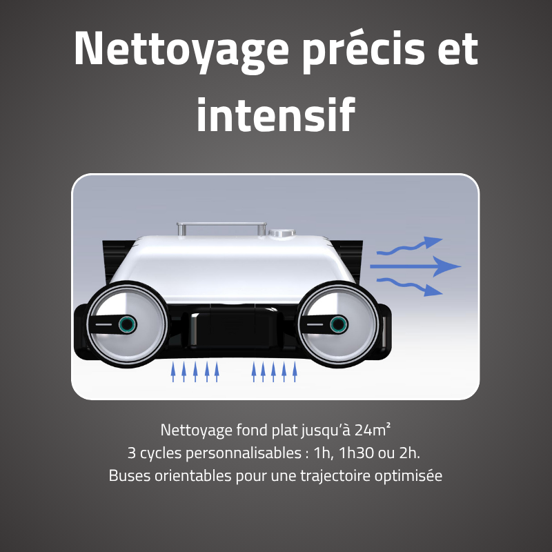 Robot piscine Mia - fond plat - 24 m² max Robot piscine Mia - fond plat - 24 m² max