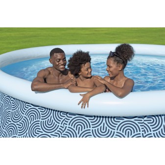 Piscine autoportante ronde 457 x 107 cm Fast Set décor géométrique