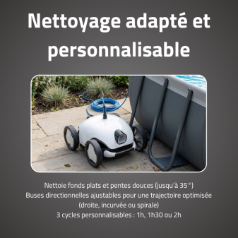 Robot Piscine Falcon - Fond et Pentes 28m²