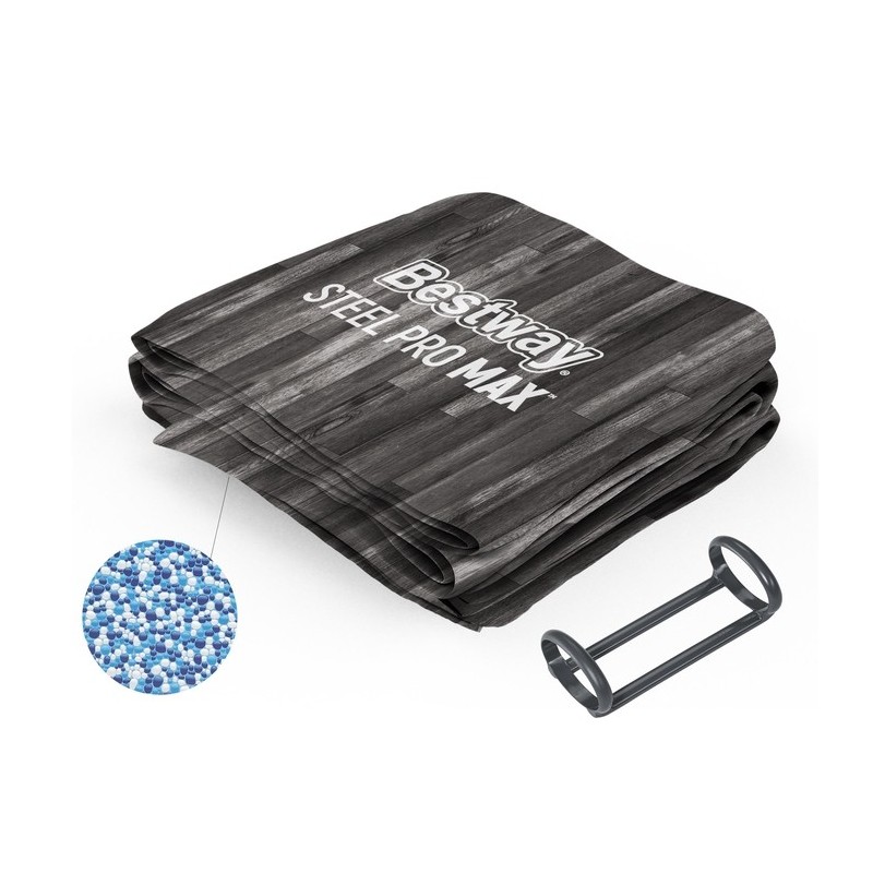 Liner avec anneau plastique pour piscine Steel Pro MAX ronde - 427 x 107cm