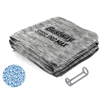 Liner avec anneau plastique pour piscine Steel Pro MAX ovales - 427 x 250 x 100 cm