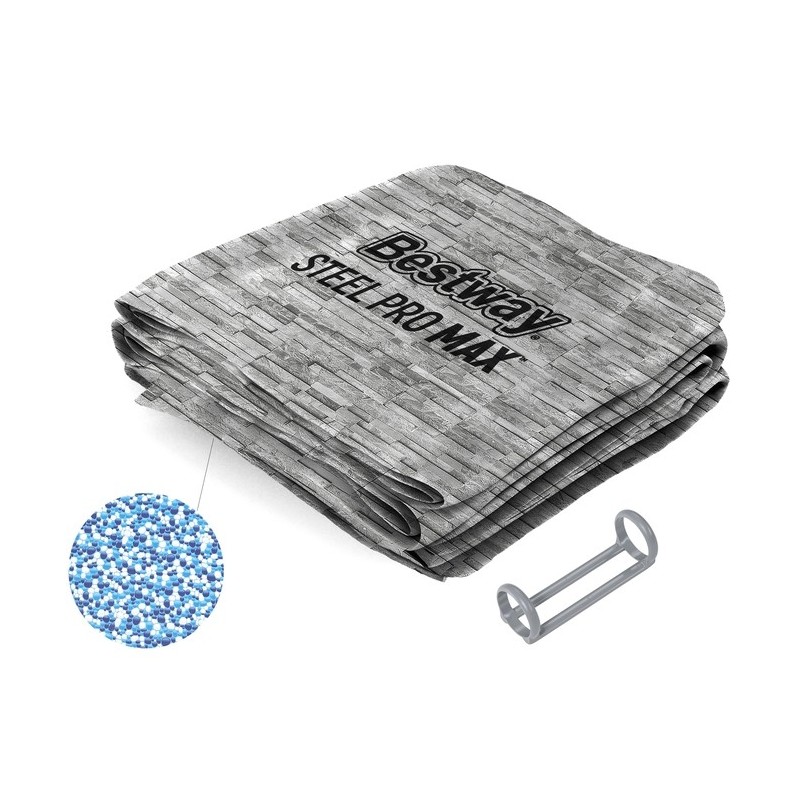 Liner avec anneau plastique pour piscine Steel Pro MAX ovales - 427 x 250 x 100 cm