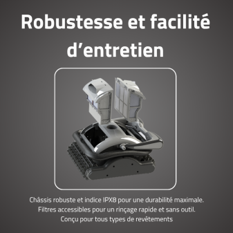 Robot Piscine Raptor - Fond et Parois 45m²
