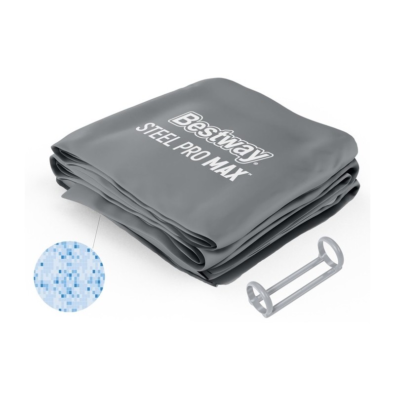 Liner avec anneau plastique pour piscine Steel Pro MAX rectangulaire - 305 x 200 x 84 cm