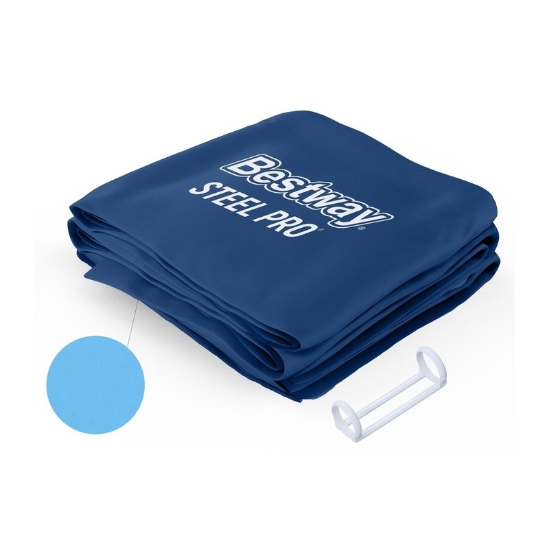 Liner avec anneau plastique pour piscine Steel Pro ronde - 366 x 76 cm