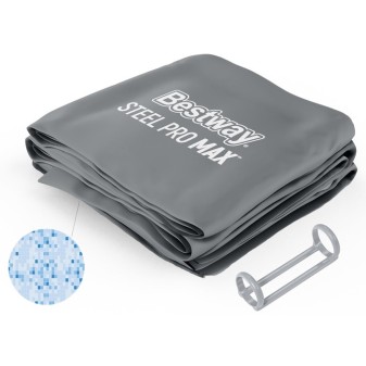 Liner avec anneau plastique pour piscine pour Steel Pro MAX rectangulaire - 488 x 305 x 107 cm