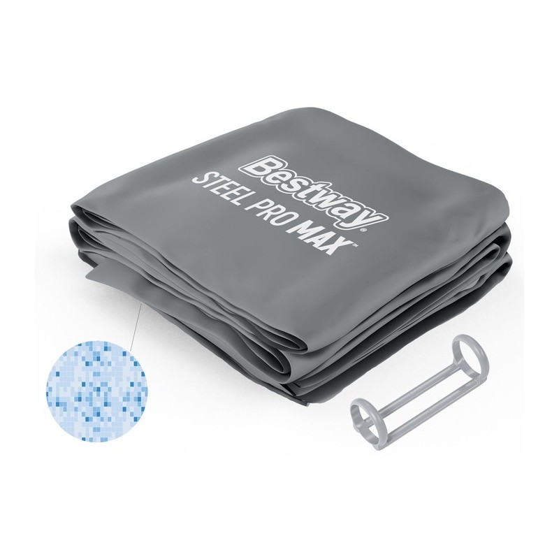 Liner avec anneau plastique pour piscine pour Steel Pro MAX rectangulaire - 488 x 305 x 107 cm