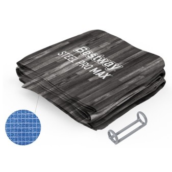 Liner avec anneau plastique pour piscine Steel Pro MAX ovale - 610 x 366 x 122 cm