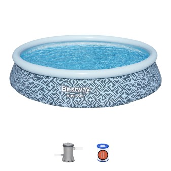 Piscine autoportante ronde 396 x 84 cm Fast Set avec pompe